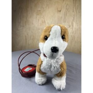Corgi Kid Connection 10" Plush Walking Dog Remote Control Leash Sound Toy